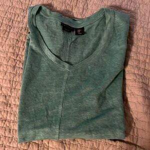 Tahari 100% linen short sleeve tunic/maternity